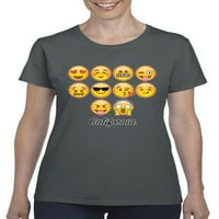 - Ženska majica kratki rukav - Emoji Entourage