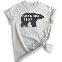 Djed majica medvjeda, muška majica unise, majica djeda, djedova majica, Heather Ash, Medium