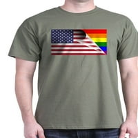 CafePress-Zastava SAD Gay Pride Rainbow Majica- Pamučna Majica