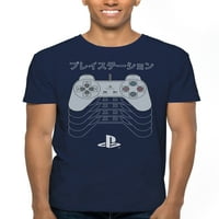 PlayStation Controller Kanji muške i velike muške grafičke majice