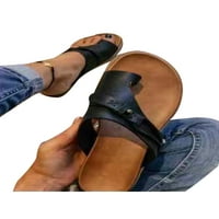 Bellella Ladies Slides Sandale Za Plažu Kopča Toe Flat Sandal Remen Footbeds Na Otvorenom Ljetne Japanke Crne 5.5
