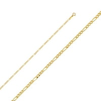 Jewels 14k žuta zlatna ogrlica od lanaca Figaro