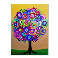 Zaštitni znak likovne umjetnosti' sunčano Drvo života ' platnena Umjetnost Prisartsa