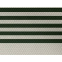 Jednostavno Daisy 3' 5 ' Holly Stripe Decorative Holiday Stripe Print Indoor Rug