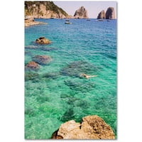 Zaštitni znak Likovna umjetnost' Capri plivanje ' platno Art Ariane Moshayedi