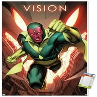 Marvel Comics - Vizija - Vizija Zidni poster sa pućionima, 22.375 34