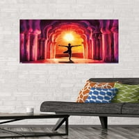 Moreno - Likovna umjetnost - joga jutarnji zidni poster za sunčanje, 22.375 34