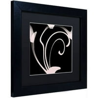 Zaštitni znak Likovna umjetnost Daring Deco III Umjetnost platna u boji Pekara crna mat, crni okvir