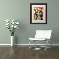 Zaštitni znak likovne umjetnosti 'beagle love' platnena umjetnost dean russo, bijeli mat, drveni okvir