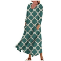 Amousa haljine Ženska biserna rukavska rukavska haljina s dugim rukavima A-line mini party haljina