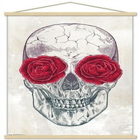 Rachel Caldwell - Zidni poster s lubanjem ruža sa drvenim magnetskim okvirom, 22.375 34