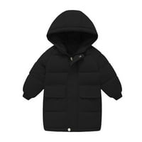 Vedolay jakne za dječake dječji čvrsti kaput elegantna kragna dvostruka jakna vuneni kaput, crna 4 godine