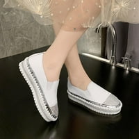 Binmer ženske Slip-On patike Rhinestones Glitter Platform ravne Casual cipele za žene