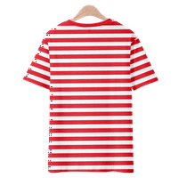 Mickey Mouse Striped porodična košulja crtana kratka rukava majica za djecu Tata mama, XL