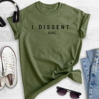 Disitna RBG majica, unise ženska muska košulja, feministička majica, politička majica, Heather Vojno zelena,