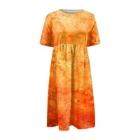 Podplug Ljetne haljine za ženske ležerne haljine Odštamljene haljine Ljetne haljine ispisane nagledne