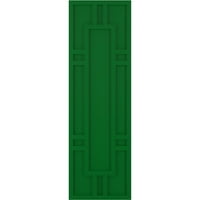 Ekena Millwork 18 W 58 H TRUE FIT PVC HASTINGS FIKSIJSKI KAPERI, VIRIDIAN GREEN