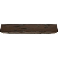 Ekena Millwork 12W 12 H 24'L 3-Sided Pecky Cypress Endurathane Fau drvena stropna greda, Premium Hickory