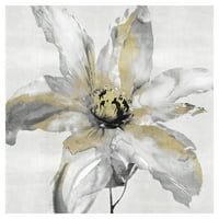 Zlatni cvijet srca Tania Bello Floral Canvas Art
