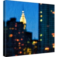 Slike, svjetla grada: Chrysler zgrada, 20x20, ukrasna platna zidna umjetnost