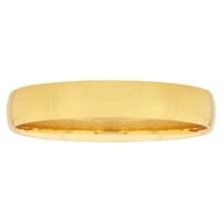 14k polirani Polukomforni prsten od žutog zlata-vjenčani prsten