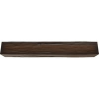 Ekena Millwork 10 W 8 H 8'L 3-Sided Riverwood Endurathane Fau drvena stropna greda, Premium Mahagonij