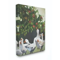 Stupell industrije patke i jabuke životinjska zelena slika platnena zidna Umjetnost Melissa Lyons