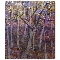 Wynwood Studio Priroda i pejzaž zida Art Canvas Ispis 'Enriqueta Ahrens Burg Black Night' Šumski pejzaži
