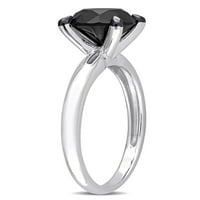 Carat T. W. Black Diamond 14kt zaručnički prsten od bijelog zlata od bijelog zlata