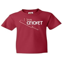 Inktastic Volim Kriket-Kriket Bat Za Mlade T-Shirt