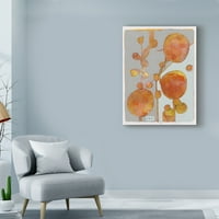 Židobrana likovna umjetnost 'Narančasta sjemena mahuna' platno umjetnost maria pietri lalor
