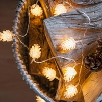 16FT LED tople bijele bajke za pinecones za božićnu zabavu Home Dekoracija za vjenčanje
