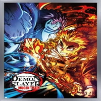 Demon Slayer: Mugen Train - nasuprot zidnom posteru jednog lima, 22.375 34 uramljeno