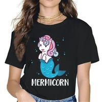 Mermicorn Slatka Sirena Jednorog Rođendanske Djevojke T-Shirt