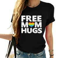 Besplatno Mama Hugs Tshirt, Besplatno Mama Hugs Rainbow Gej Ponos Tshirt T-Shirt